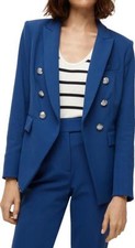 Veronica Beard Dickey Jacket Miller Jacket Blue New W/out Tag £680 Uk10 Ref Rp