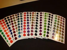 36 Colorado Blade #4 Holographic Sparkle Die Cuts Fishing Lure Tape in 14 COLORS