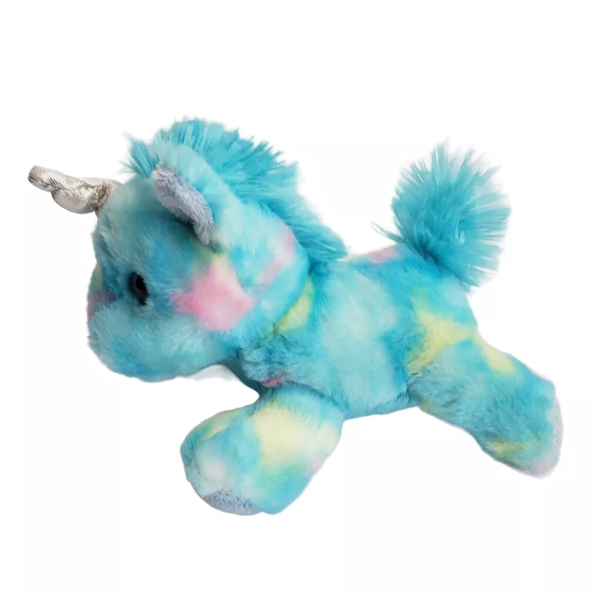 Aurora Blue Tie Dye Unicorn Blueberry Ripple Plush Stuffed Animal