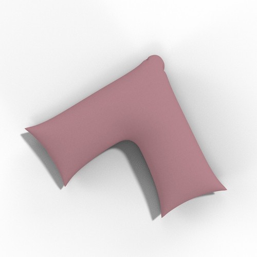 Almohada en forma de V de fibra hueca con funda de almohada ortopédica para el cuello trasero GRATIS. - Imagen 54 de 94