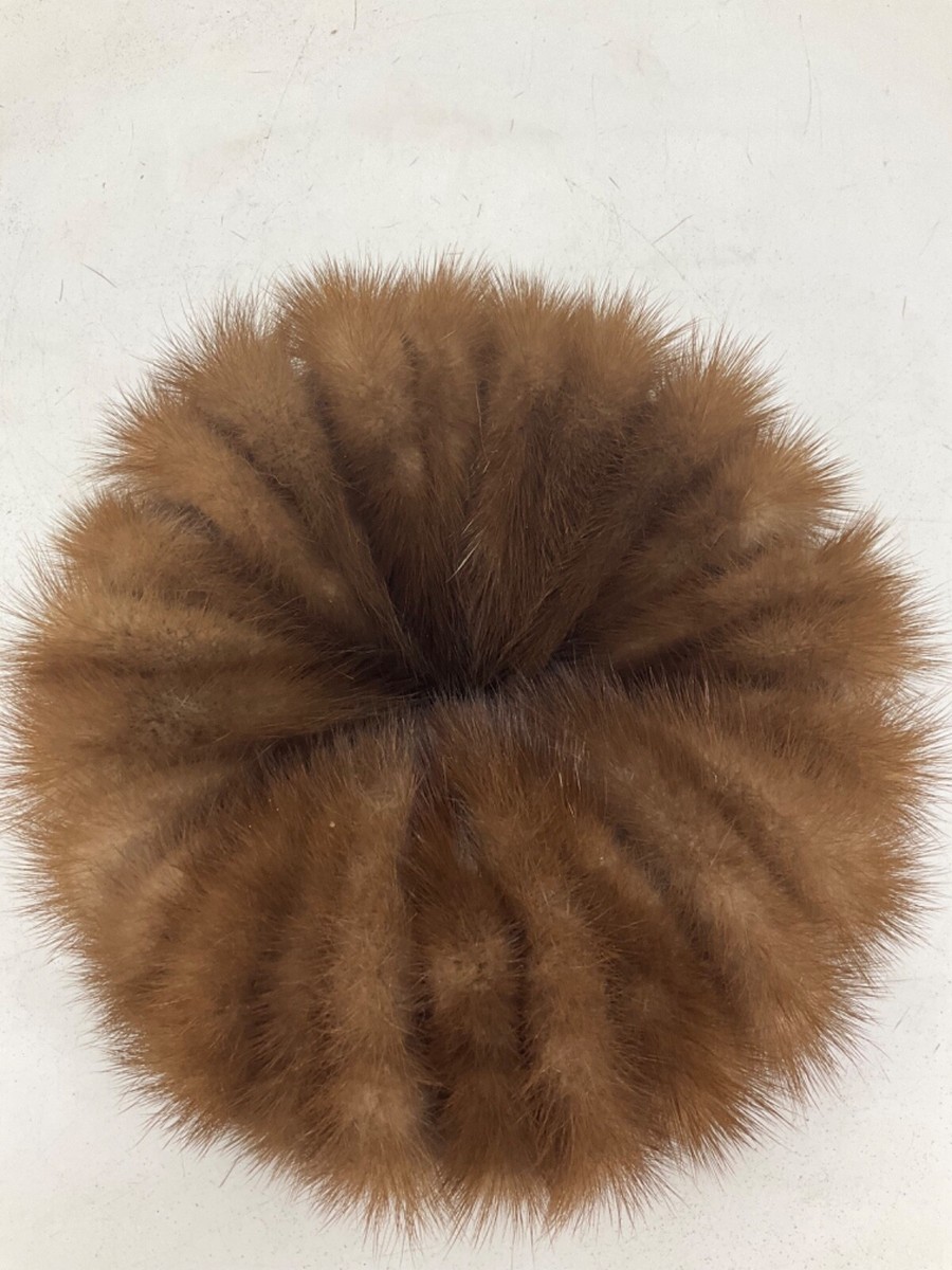 Vintage Jordan Marsh Boston Mink Hat Brown Fur 7 display picture 1