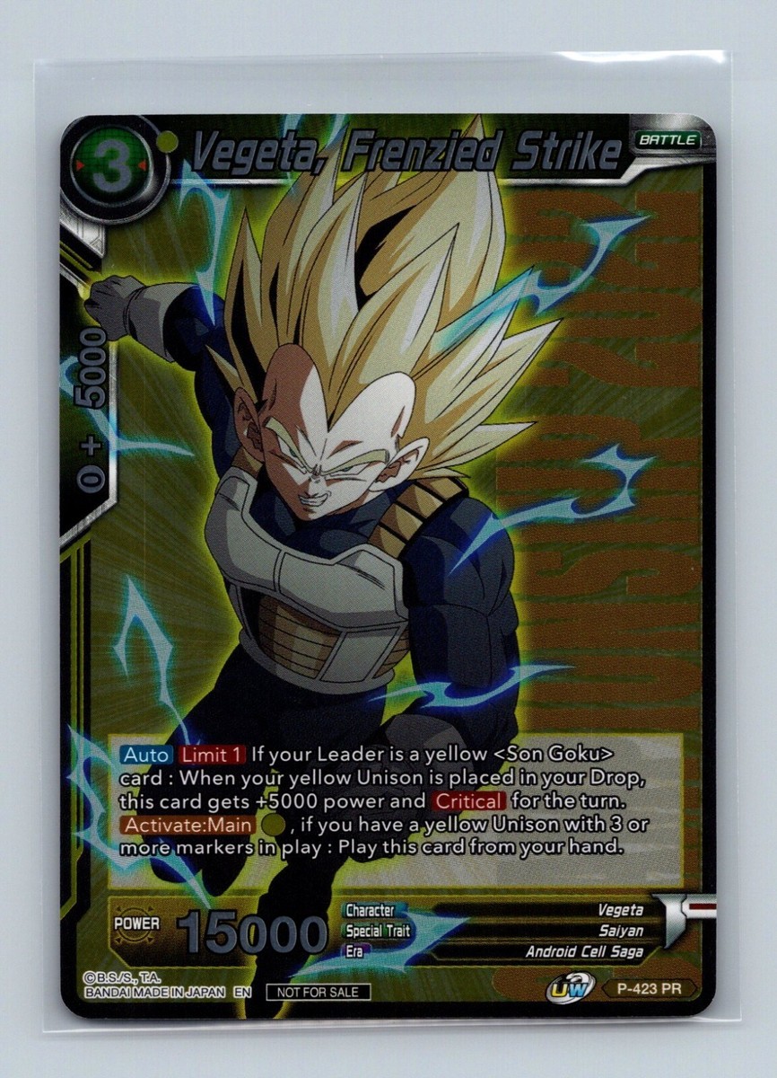 Dragon Ball Super CCG - Vegeta, Frenzied Strike P-423 Foil
