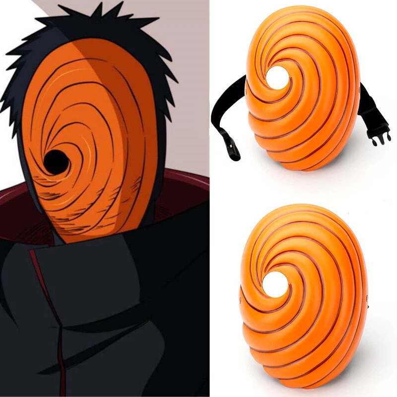 Anime |Manga Naruto Mask Akatsuki Tobi Uchiha Obito Cosplay Halloween Party Prop - Image 3 of 4