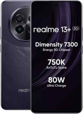 realme 13+ 5G (Purple 128 GB 8 GB RAM) 6.67'' Dimensity 7300  NO TARIFFS IN USA 