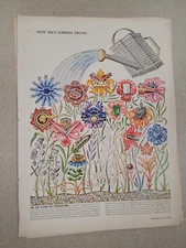 VTG 1951 Original Magazine Ad GM GMC How GM'S Garden Grows