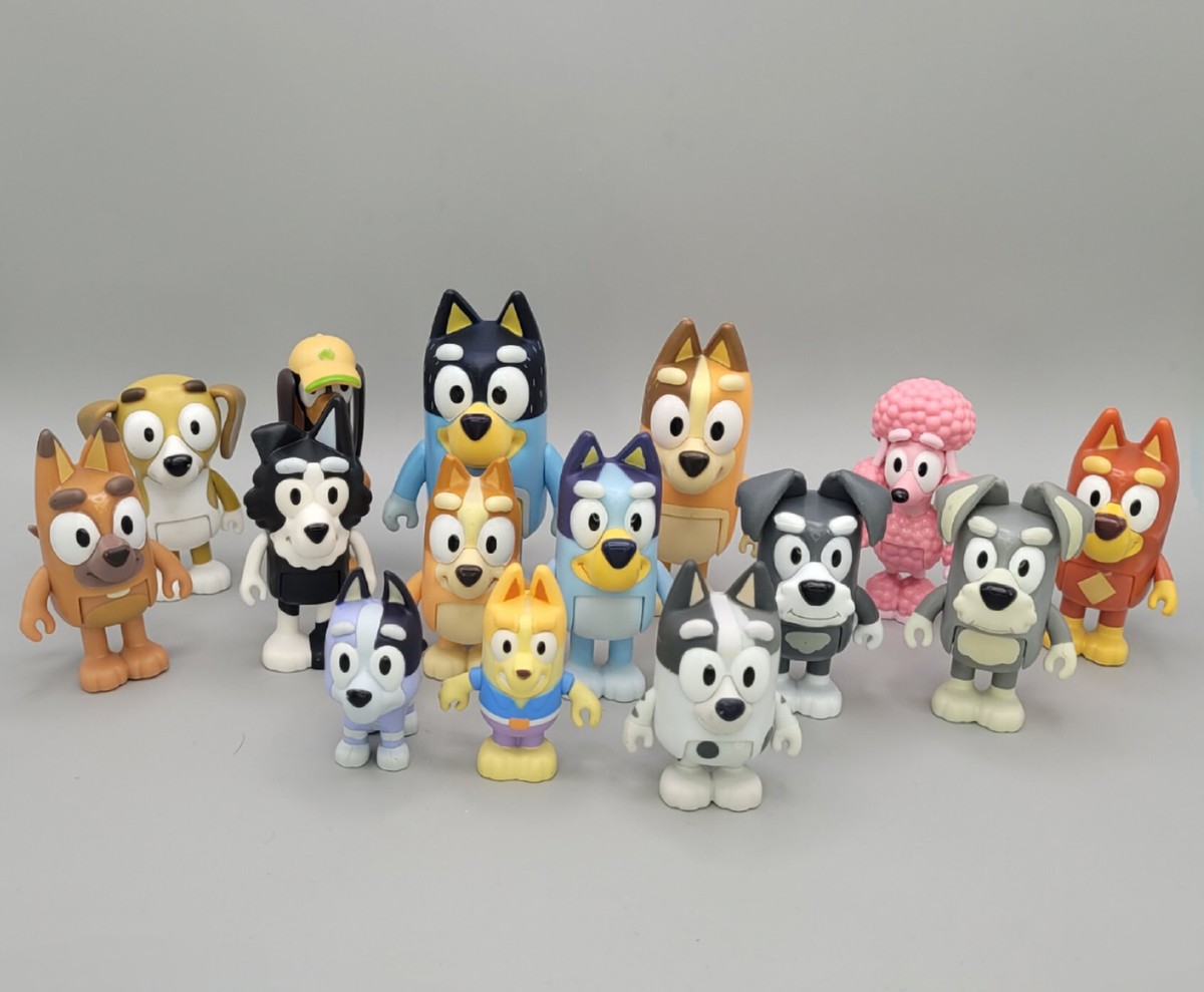 アメリカ購入moose社Bluey フィギュアセット Moose Toys Bluey 4 Pack Figurine Set – The Prize Booth