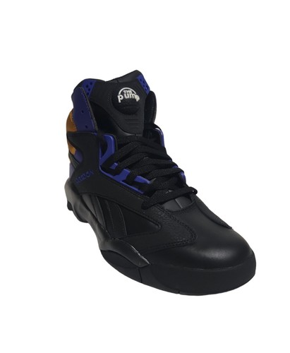 Reebok Shaq Attaq Lakers Color Sneakers Black Purple Gold Men's Size 10.5 New - Picture 11 of 21