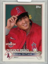 Shohei Ohtani 2022 Topps Opening Day Dugout Peeks  #DP-9 Los Angeles Angels