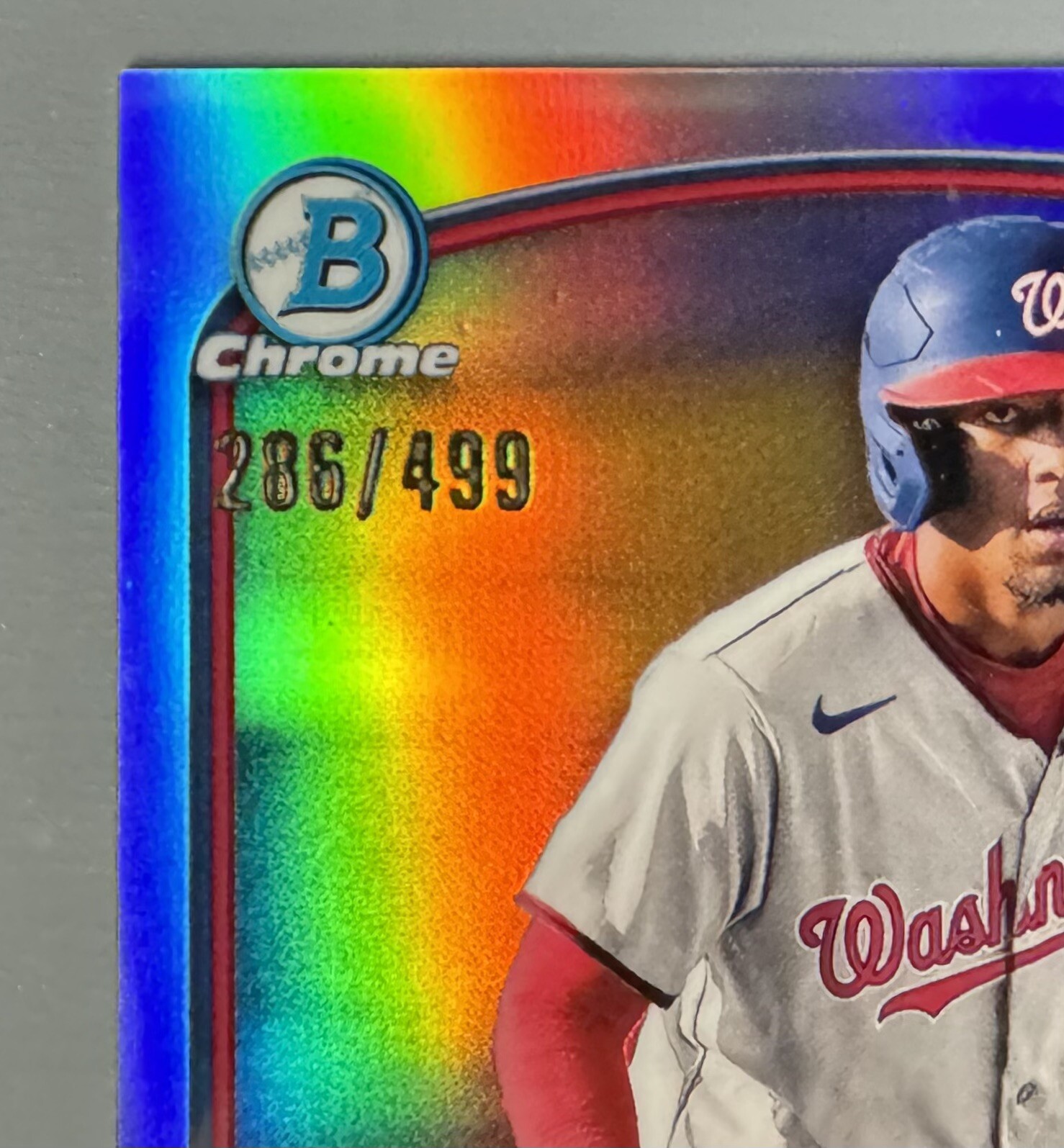2023 Bowman Chrome Prospect Yoander Rivero Autograph Auto Refractor 286/499 view 2