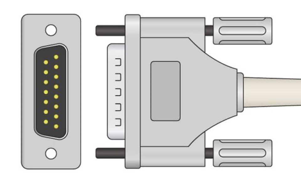 Cavo 10 Piomini Banana Cavo ECG A 10 Piombini Banana AHA Per Monitor GE Marquette MAC 500/1200 - Nuovo, Spedizione Veloce Cavo ECG Marquette - Foto 2