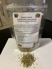 FERTILIZER TOMATO, FRUIT & VEGETABLE 9-4-12 with CALCIUM Continuous Rls 1 LB BAG