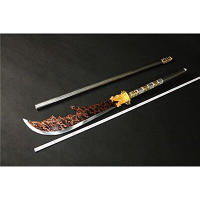 80''Chinese Sword Kwan Dao Guan Gong Dao High Manganese Steel Blade Broadsword