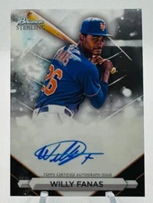 2023 Bowman Sterling Prospect Autographs New York Mets Willy Fanas #PA-WF Auto