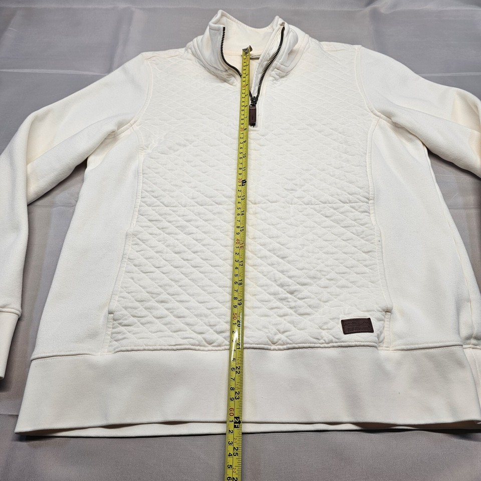 ll bean women's quilted quarterzip pullover Medium Very Clean!!! eBay