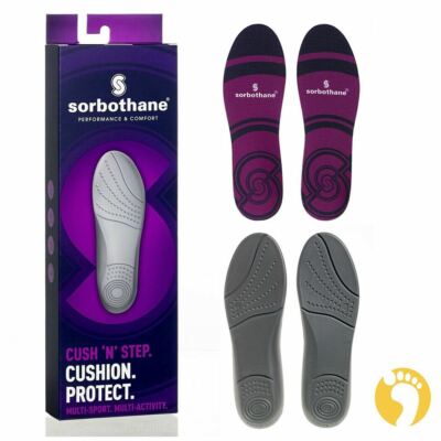 Sorbothane Cush N Step Einlegesohlen weich gepolstert dick stoßdämpfende Schuheinlagen