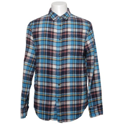 Jachs Mfg Co, Flanellhemd, Größe: M, Blau/Mehrfarbig, Baumwolle/Polyester #wyn