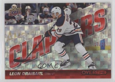 2019-20 Upper Deck Overtime Clappers Red Foil 17/25 Leon Draisaitl #C-4 1o3