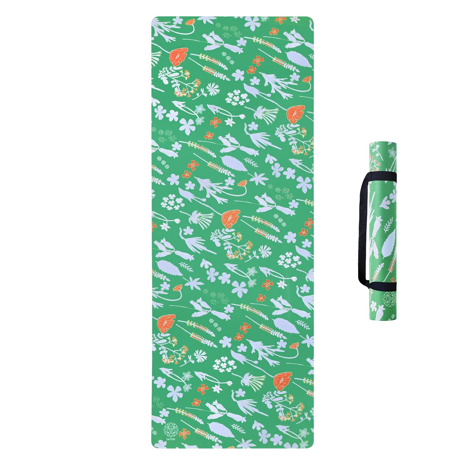 SatoriConcept Vegan Suede Yoga Mat - Eco-Friendly Microfiber Top Layer & Rubb...