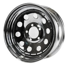 eCustomrim Trailer Rim Wheel 13" 13X4.5 5 Lug Wheel Chrome Modular w/Rivets