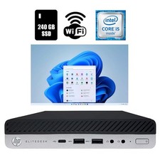 HP EliteDesk 800 G3 Micro Computer Core i5 16GB Ram 240GB SSD Windows 11 P 25H2