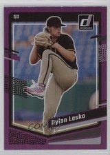 2023 Panini Donruss Holo Purple Dylan Lesko #143 b4d