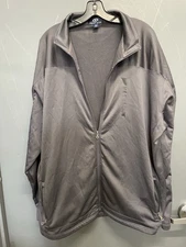 H&R Block Vantage Dark Grey Brushed Back Micro-Fleece Full-Zip Jacket Size 2XL