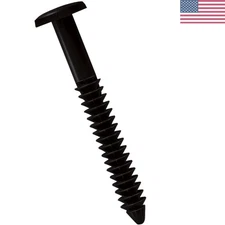 60 Pack of Black 3" Vinyl Shutter Lok Fasteners - Easy Installation & Durable