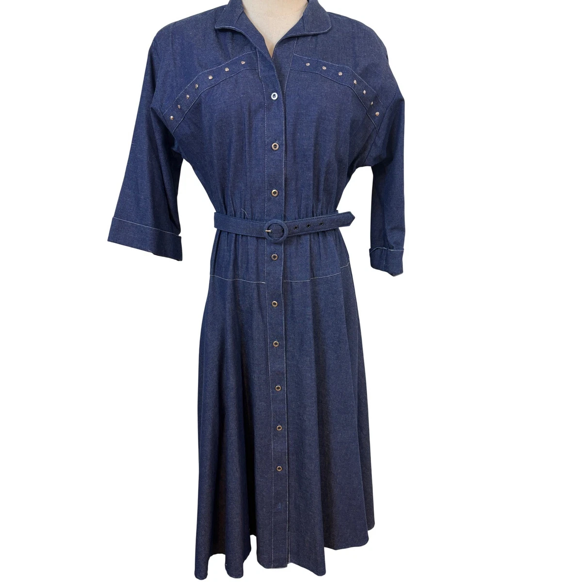 Denim Blue 1970s Vintage Dresses for Women for sale | eBay