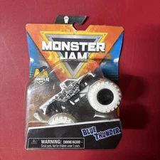 Spin Master Monster Jam Blue Thunder Series 18 White 1:64  Wheelie Bar *Rare*