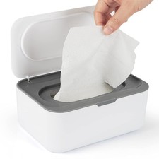 Baby Wipes Dispenser, Case Wipe Holder Keeps Fresh, Gray