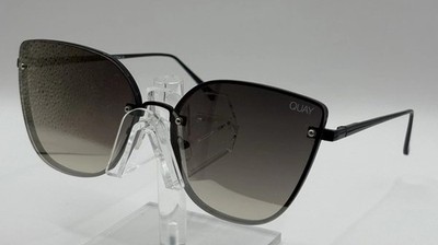 Quay Lexi Sunglasses Black Rimless Gradient Lens