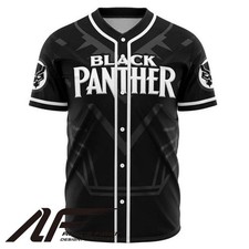 Black Panther Baseball Jersey | Marvel Jersey