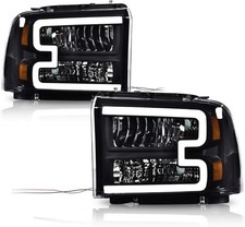 LED Headlight Assembly Compatible with 2005-2007 Ford F250 F350 F450 F550