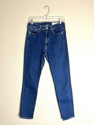 rag & bone Women's Nina High-Rise Skinny Jeans in Lulu Sz 28