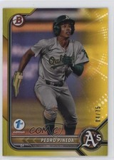 2022 Bowman Draft 1st Edition Yellow Foil 4/75 Pedro Pineda #BD-181 10j9