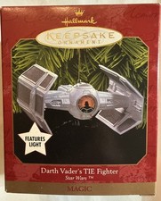 Hallmark Keepsake 1999 Star Wars Darth Vader's Tie Fighter MAGIC Lights NIB