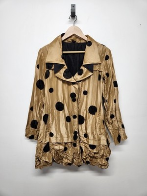 Ubu Pack Your Personality Women's Reversible Rain Coat, Size S, Gold & Black