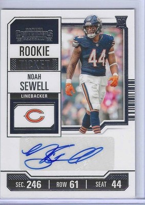 2023 Panini Contenders Noah Sewell #162 Chicago Bears Rookie RC Auto
