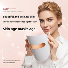LED Red Light Therapy Face Mask 7-Color Photon Anti-Ageing USB Rechargeable