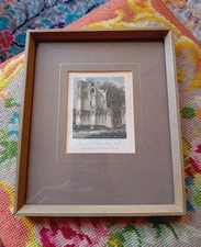 Hand Coloured Etching ST.MARY'S ABBEY, York, EI Roberts, Drawing By G Stanley