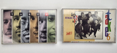 VTG lot 2 Christian Music Gospel Cassette Tapes by TAKE 6 so much 2 say made USA