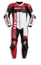 Ducati Corse C5 Tuta Moto Pelle Corsa Motociclista 1 Pz Tuta Pelle