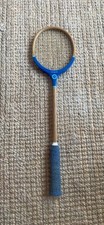 Vintage Grays Double Blue Wooden Squash Racquet (Racket TV Film Prop)