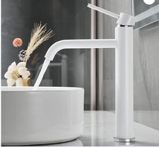 Tall Bathroom basin mixer tap White