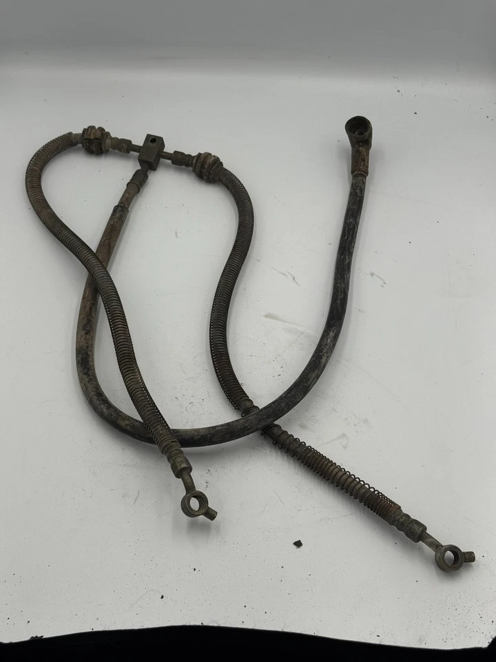 2002 Kawasaki Prairie 650 ATV 4x4 Front Disk Brake Caliper Line Hose 4 wheeler - Image 2 of 3