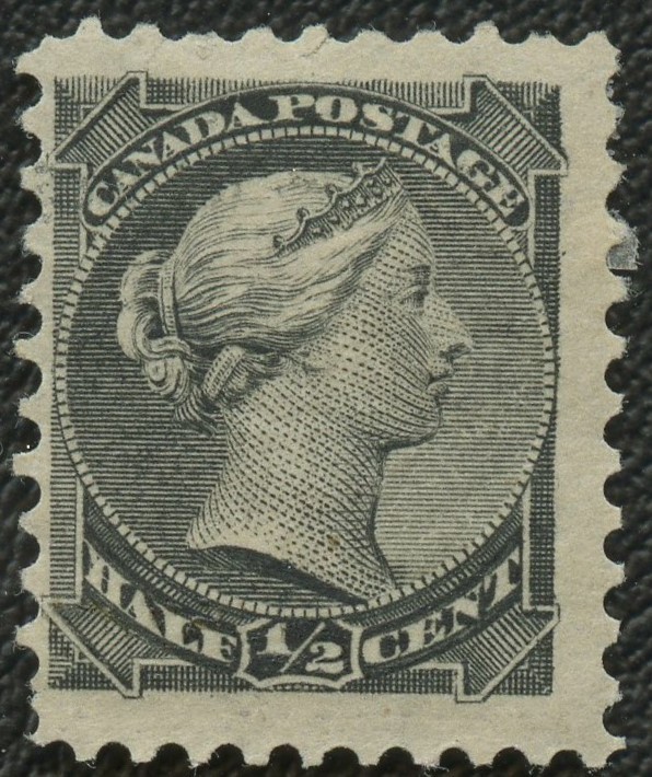 1882 Mint Canada 1/2¢ Small Queen Victoria Unitrade 34 OG H Stamp