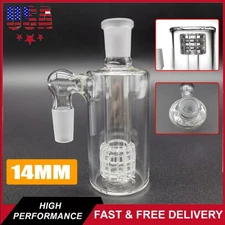 14mm Ash Catcher 90 Degree Glass Water Bong 90 °Thick Pyrex Glass Bubbler A+