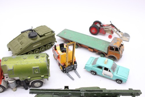 F x9 Vintage Collection Of Dinky Diecast Vehicles Inc Truck, Forklift ...