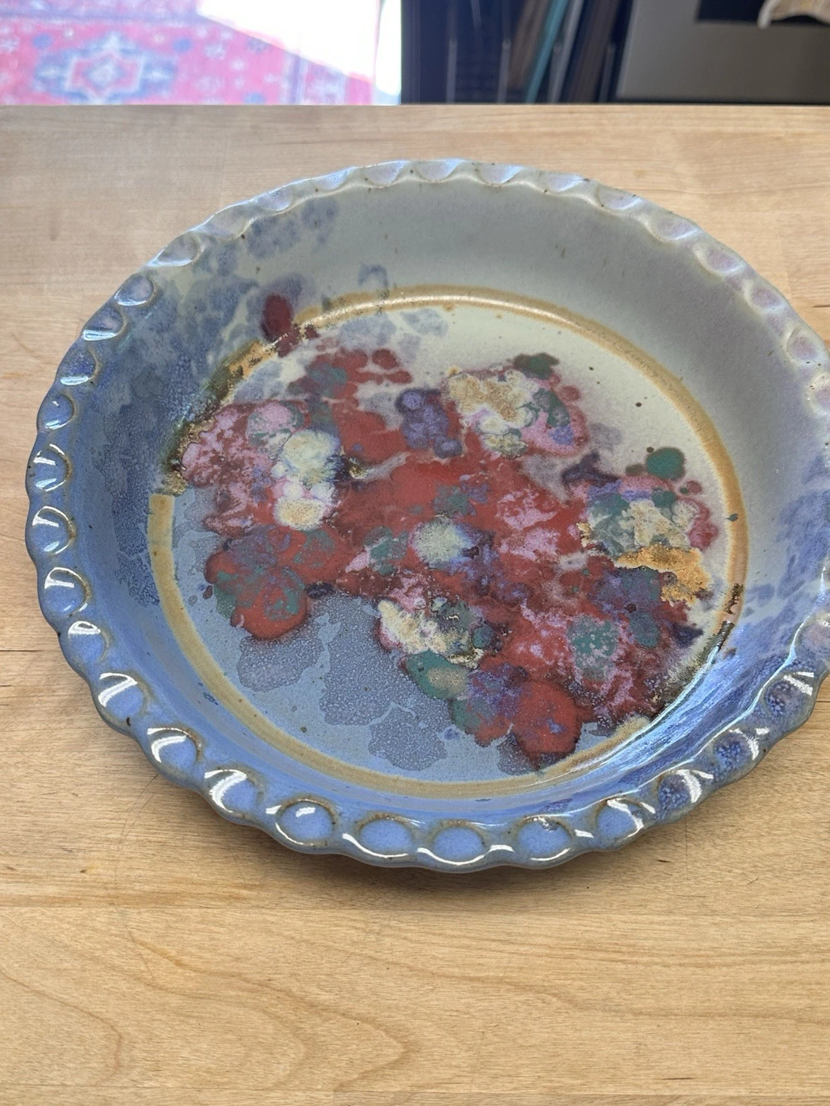 Tom Chamberlain Studio Art Pottery Pie / Quiche Dish