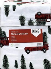 Cotton Flannel Sheet Set Deep Pockets Breathable Warm 170 GSM Cozy Soft King